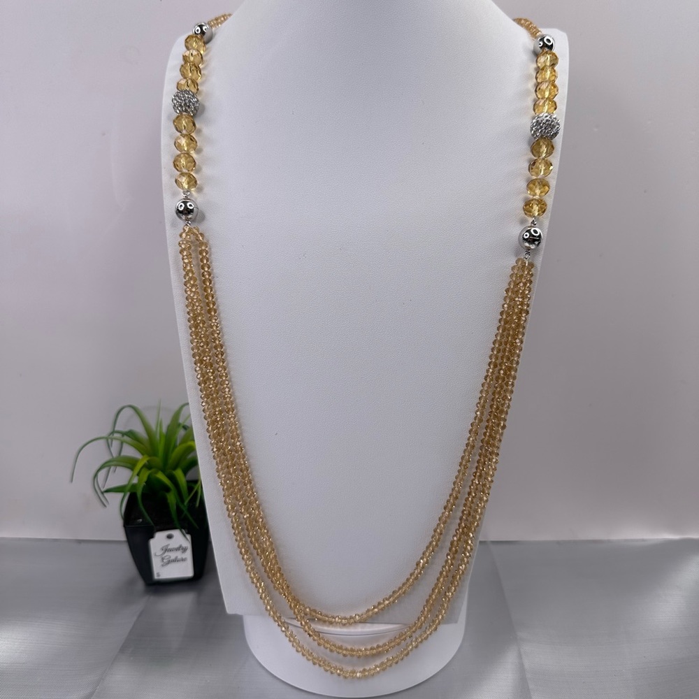 Four In One Crystal Bead Interchangeable Necklace